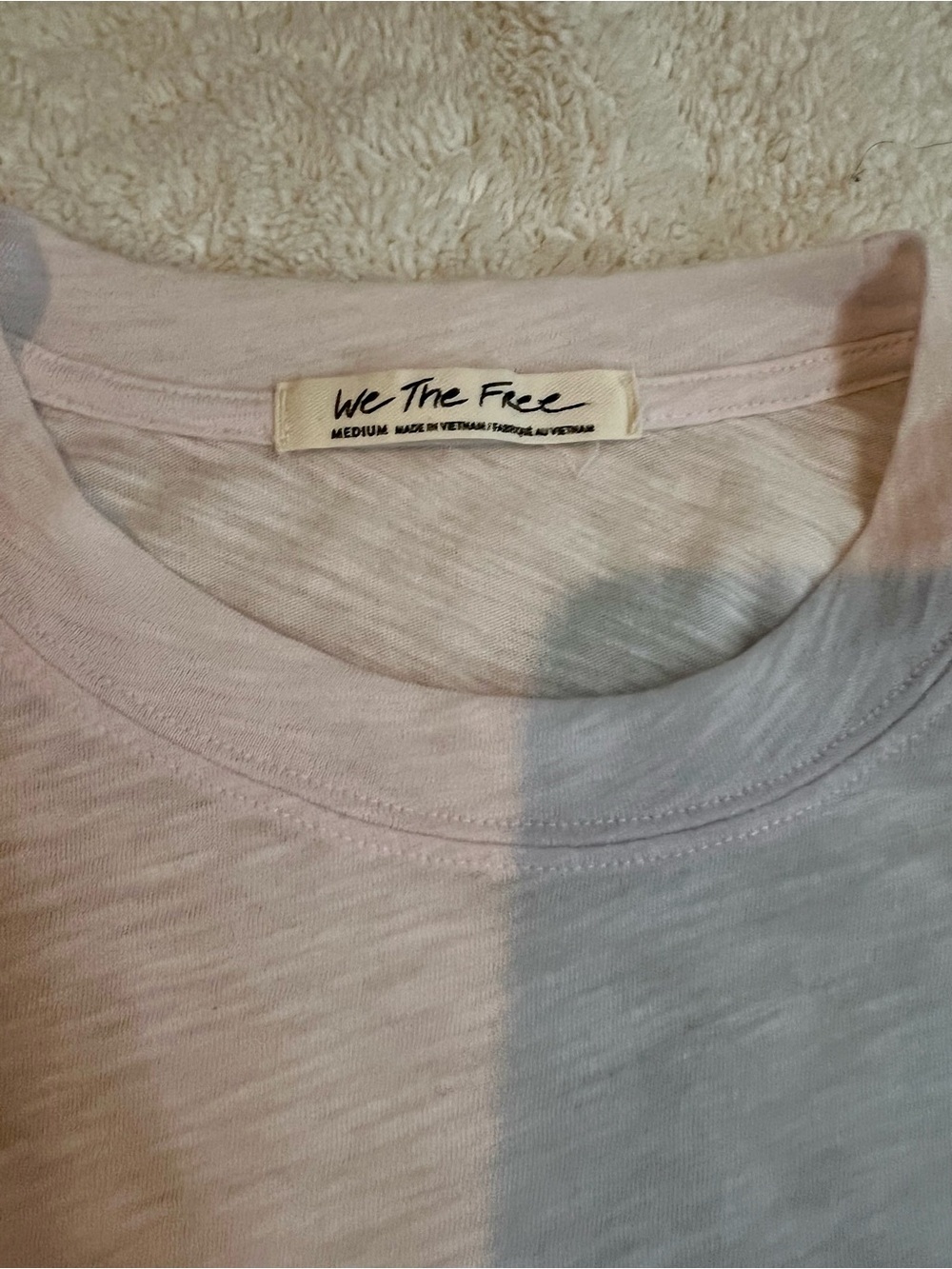 Free People White Long-Sleeve Crewneck Top with Flared Cuffs - Picture 6 of 9